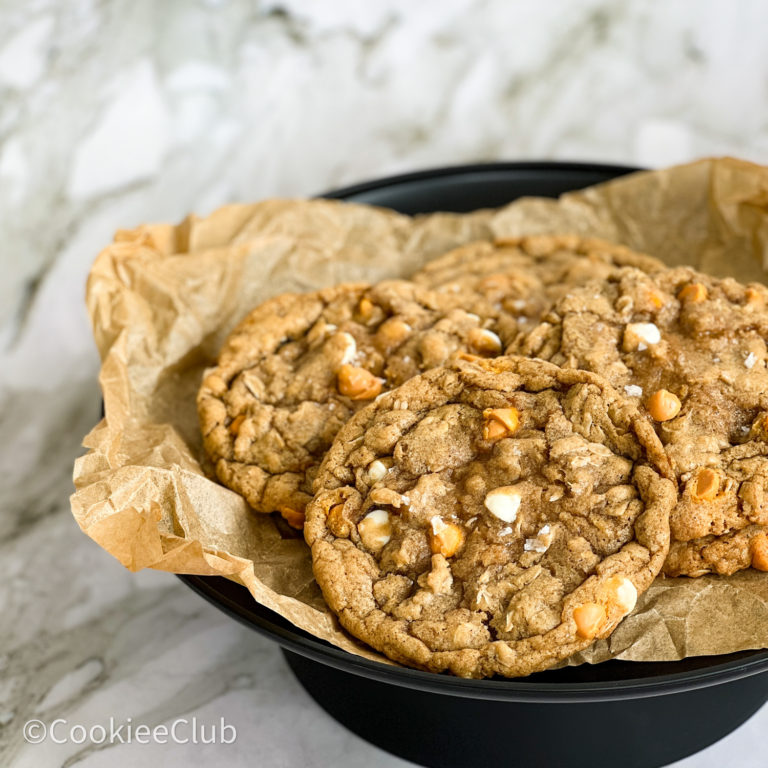 Amazing White Chocolate Butterscotch Oatmeal Cookies