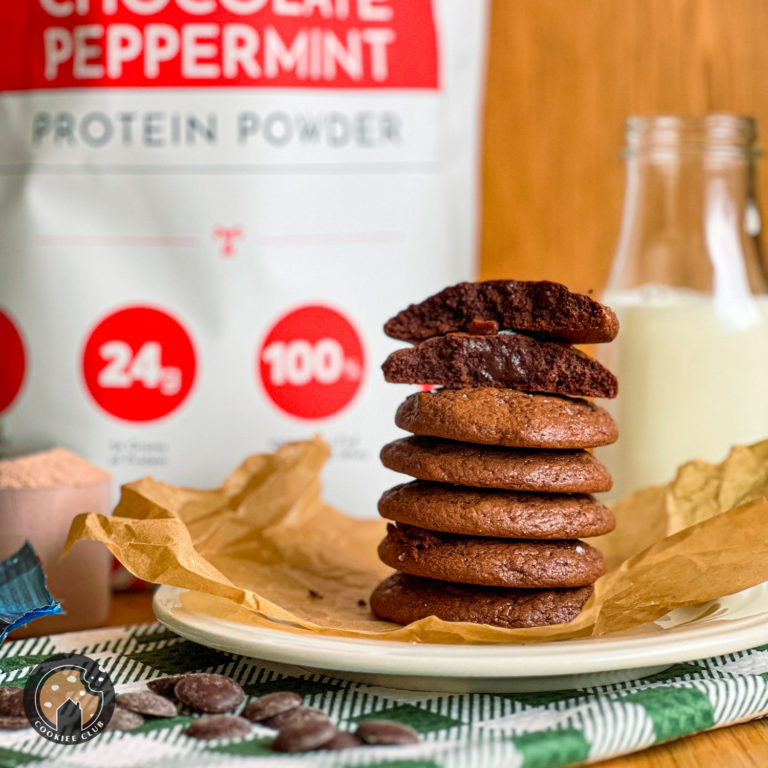 Chocolate Peppermint Protein Brownie Cookies 2