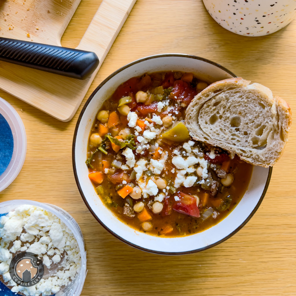 Greek Inspired Chickpea Soup